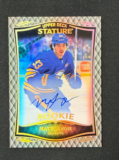 Matt Savoie [RC] #50 Stature Auto