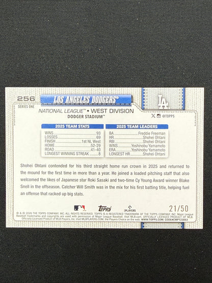 Los Angeles Dodgers #256 National League [Gold Diamante] /50
