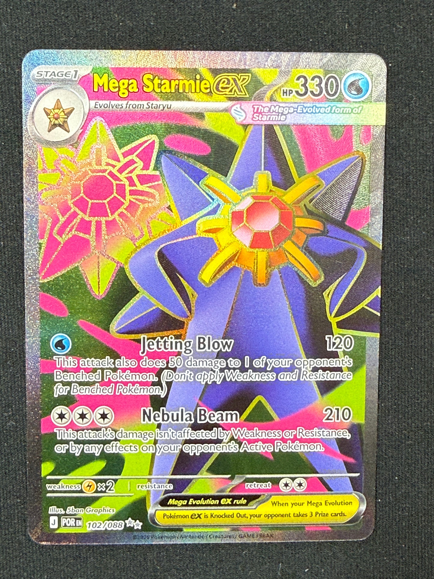 Mega Starmie ex #102 Perfect Order