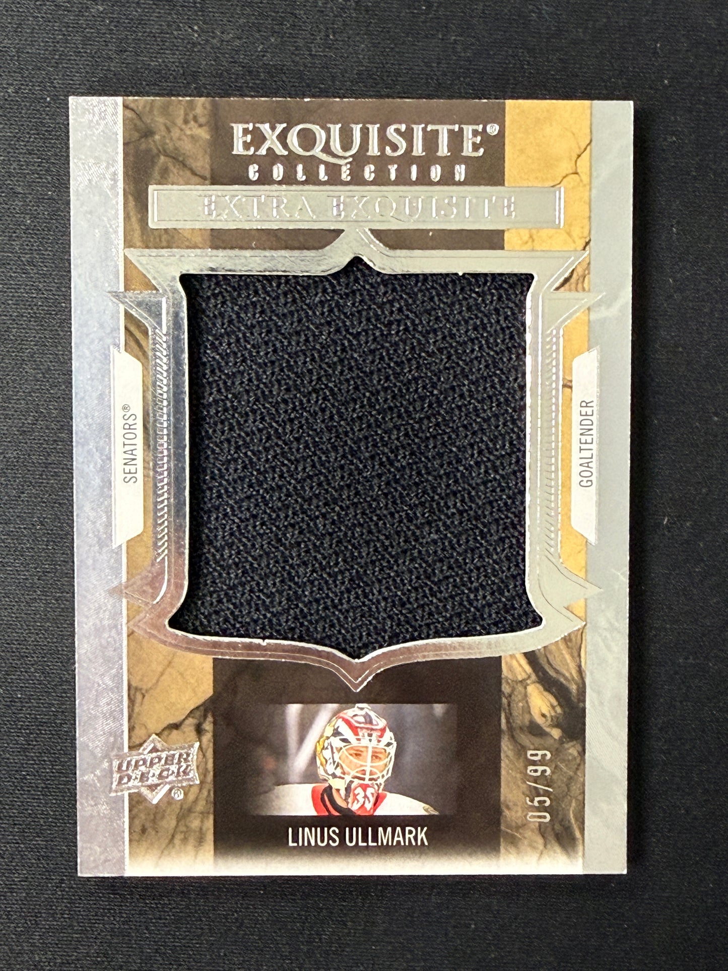Linus Ullmark #ECE-LU 2025-26 Exquisite Collection 5/99