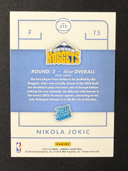 Nikola Jokic #215 Rated Rookie