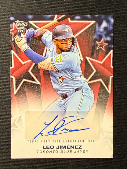 Leo Jimenez [RC] #BSA-LEO Baseball Stars Autograph /5