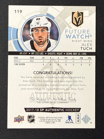 Alex Tuch #119 Future Watch Auto /999