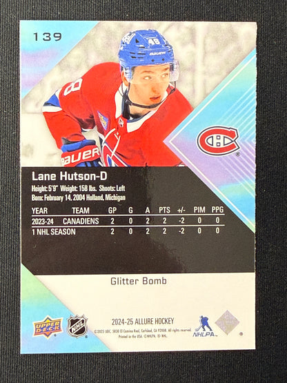 Lane Hutson [RC] #139 Allure [Glitter Bomb]
