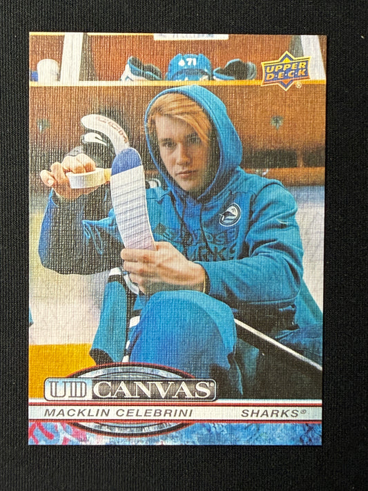 Macklin Celebrini #C-124 UD Canvas