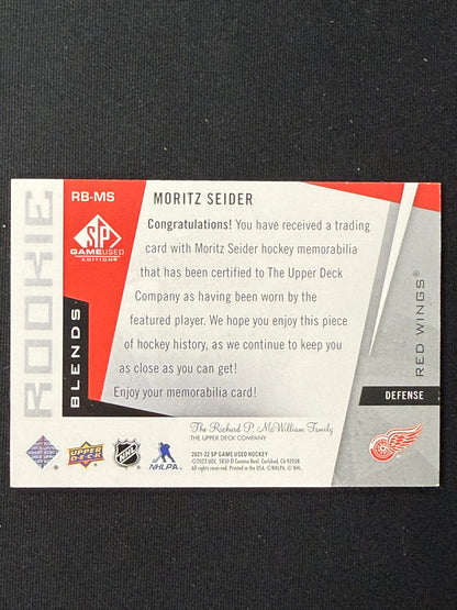 Moritz Seider #RB-MS Rookie Blends /150