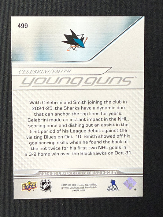 Macklin Celebrini / Will Smith #499 Young Guns Teammates