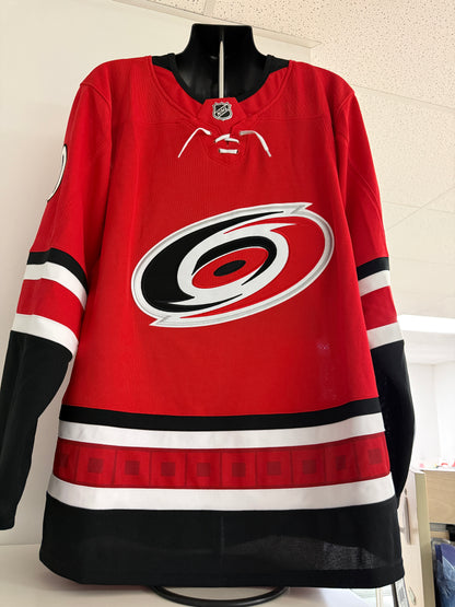 Sebastian Aho Autographed Adidas Jersey