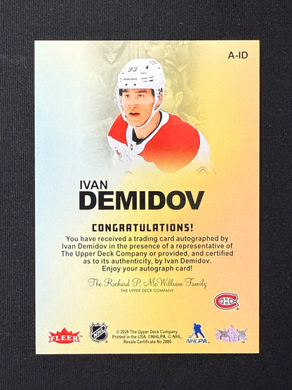 Ivan Demidov #A-ID Autographics