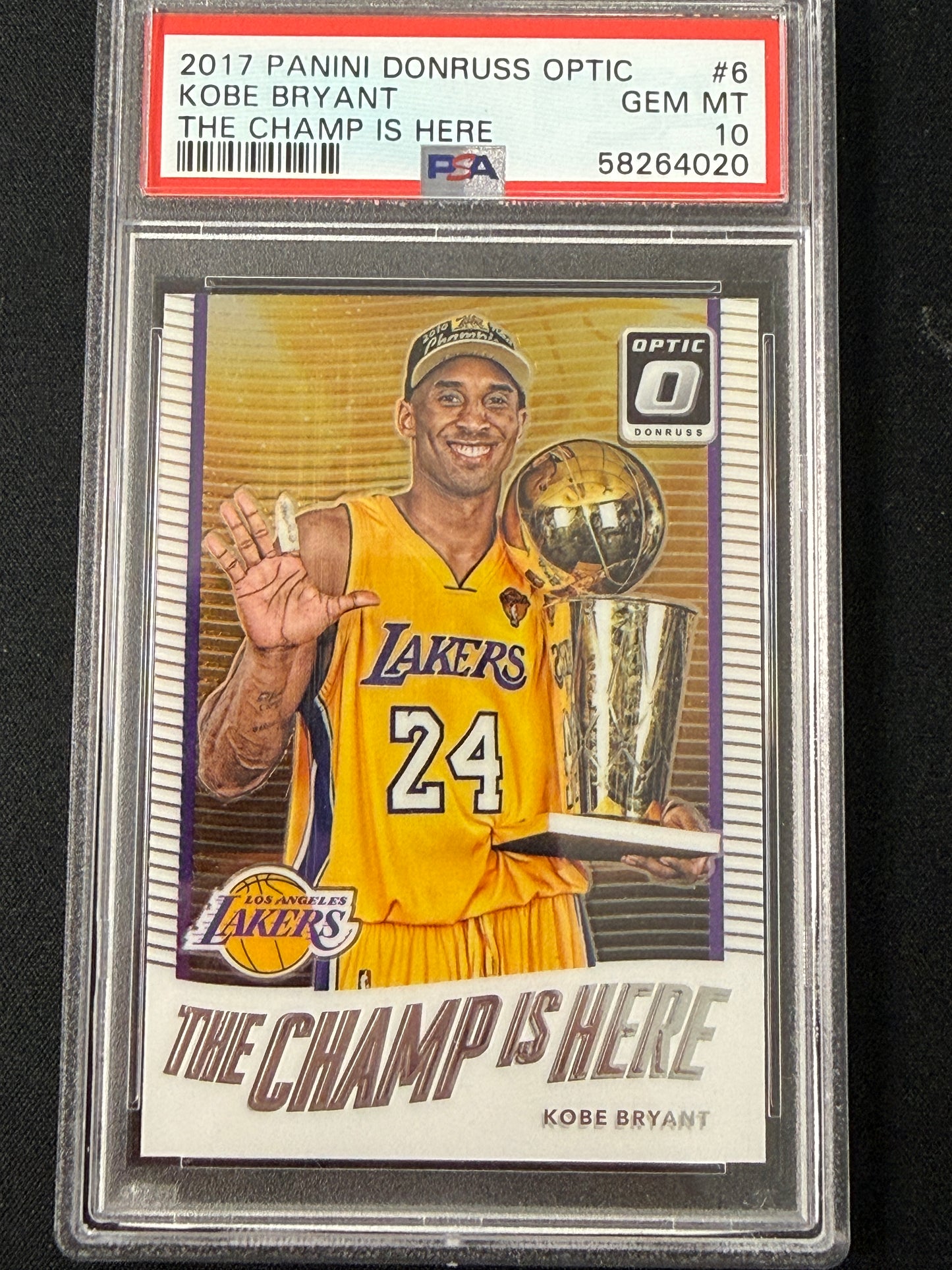 [PSA 10] 2017 Panini Donruss Optic Kobe Bryant #6