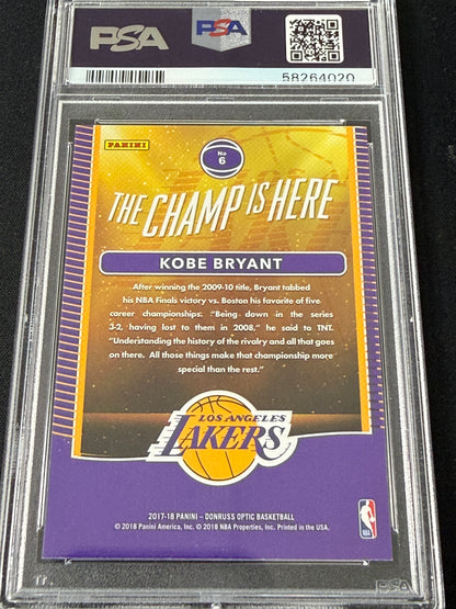 [PSA 10] 2017 Panini Donruss Optic Kobe Bryant #6