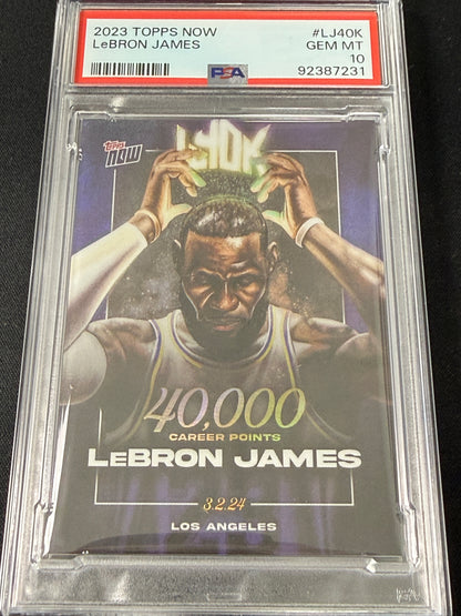 [PSA 10] 2023 Topps Now LeBron James #LJ40K
