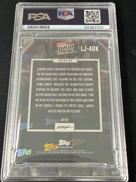 [PSA 10] 2023 Topps Now LeBron James #LJ40K