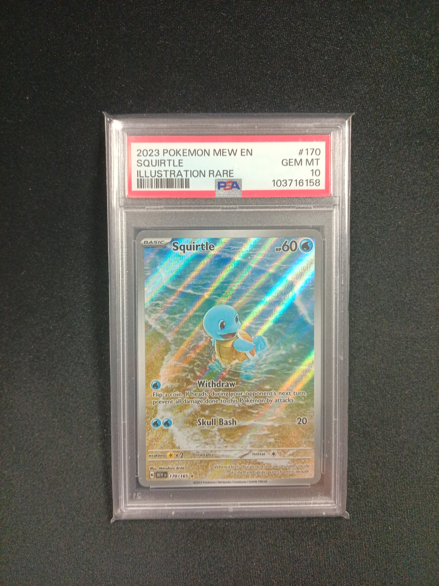 [PSA 10] Squirtle #170 Pokemon Scarlet & Violet 151 - PSA 10