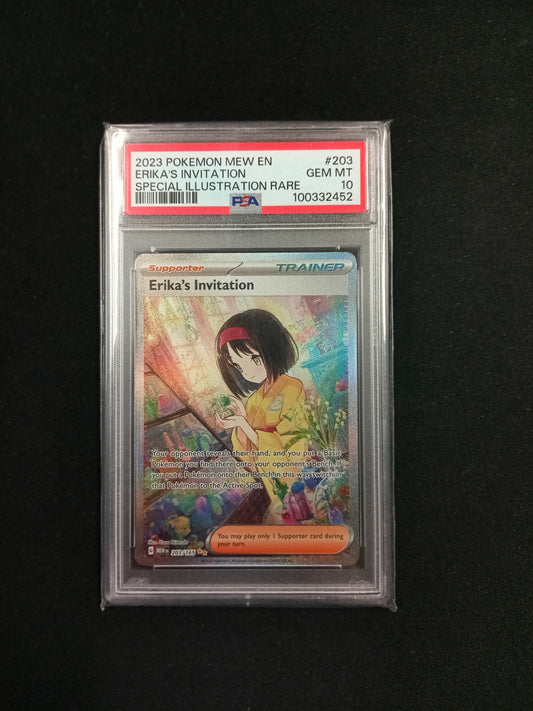 [PSA 10] Erika's Invitation #203 Pokemon Scarlet & Violet 151 - PSA 10