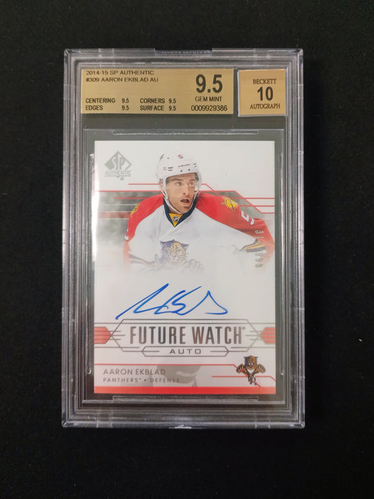 [Beckett 9.5 - Auto 10] Aaron Ekblad Auto #309 2014-15 SP Authentic