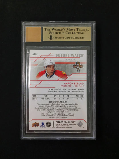 [Beckett 9.5 - Auto 10] Aaron Ekblad #309 Future Watch Auto