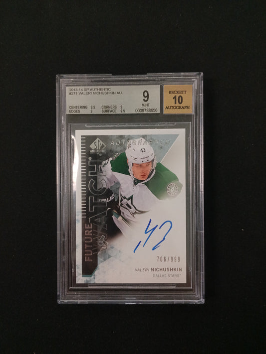[BGS 9 Auto 10] 2013-14 SP Authentic #271 Valeri Nichushkin AU