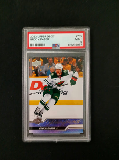 [PSA 9] Brock Faber #215 Young Guns