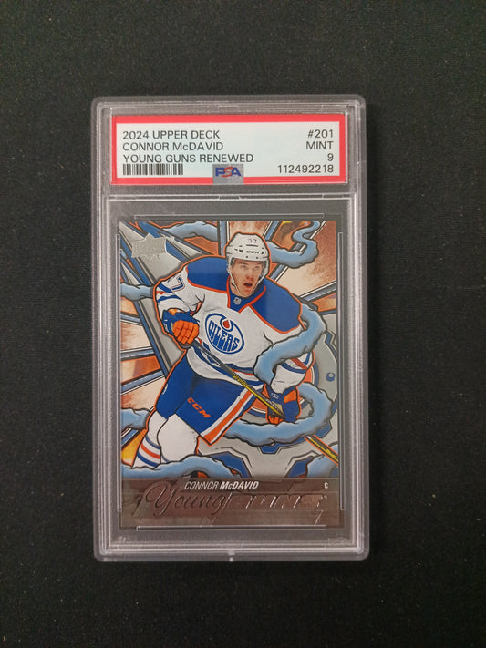 [PSA 9] Connor McDavid #201 2024-25 Young Guns Renewed