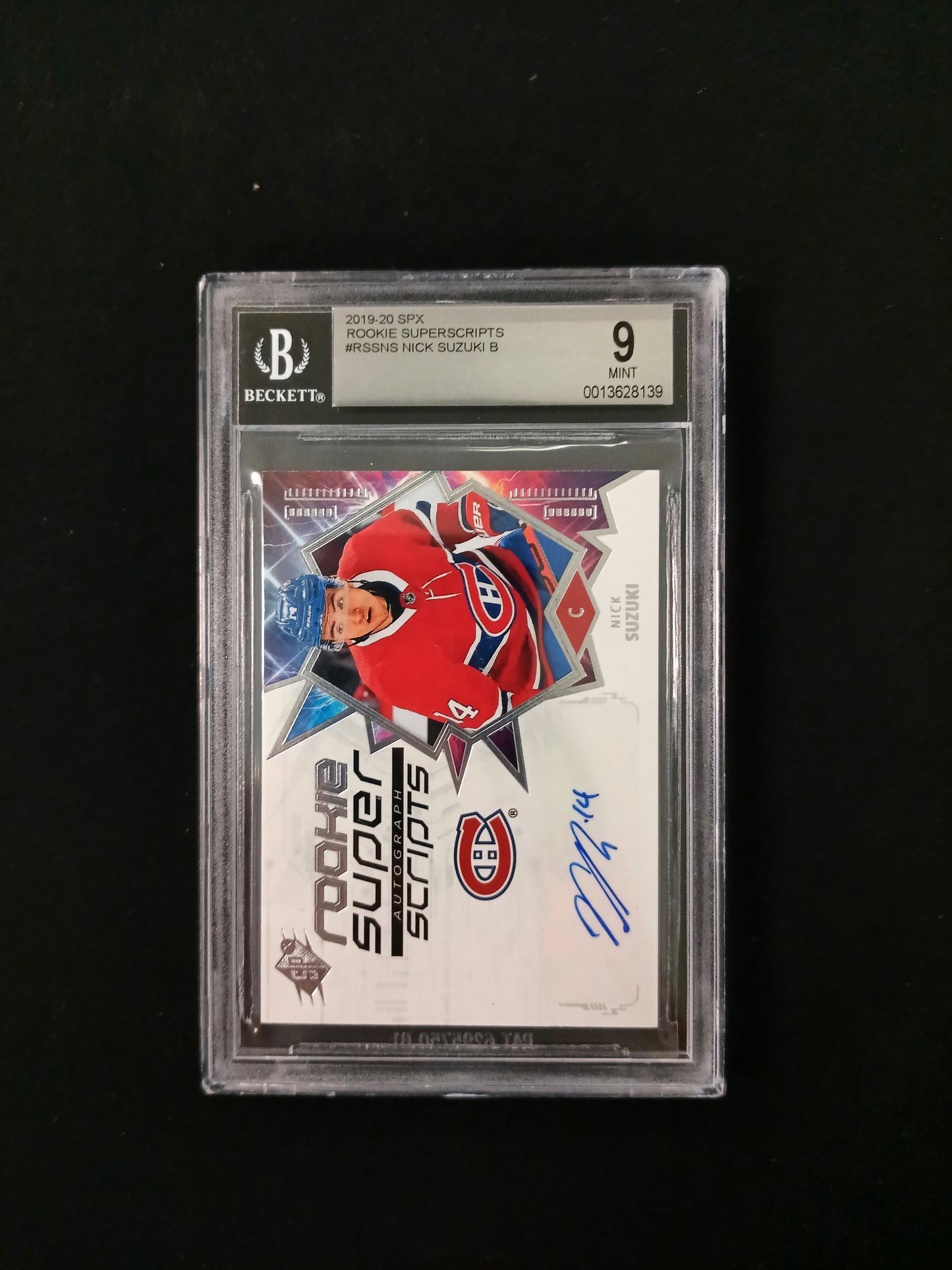 [BGS 9 - Auto 10] Nick Suzuki Auto #RSSNS 2019-20 SPX Rookie Superscripts