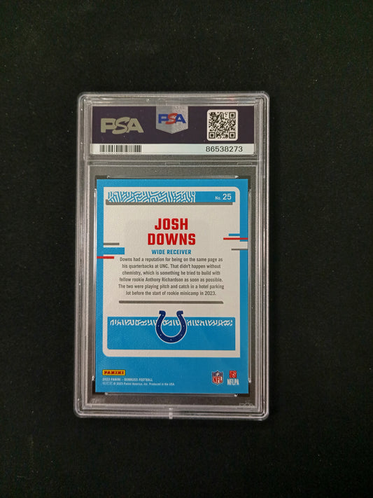 [PSA 9] Josh Downs #25 2023 Donruss Rated Rookies Portrait
