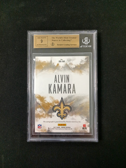 [Beckett 9.5 - Auto 9] Alvin Kamara Auto #13 2017 Panini Origins Rookie Signatures