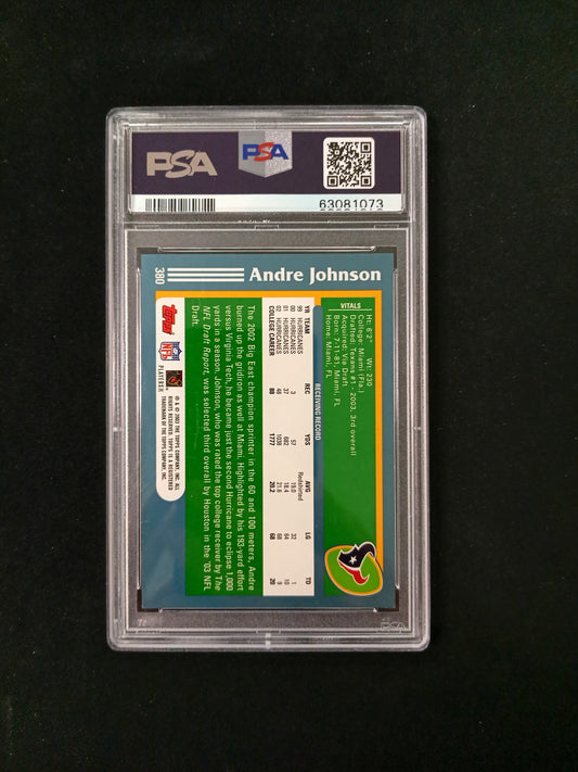 [PSA 9] Andre Johnson #380 2003 Topps