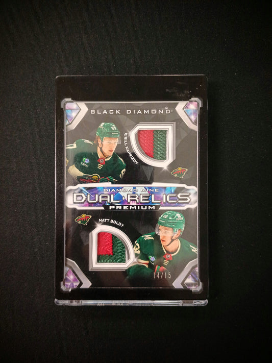 Kirill Kaprizov & Matt Boldy #DMDR-BK Dual Relics