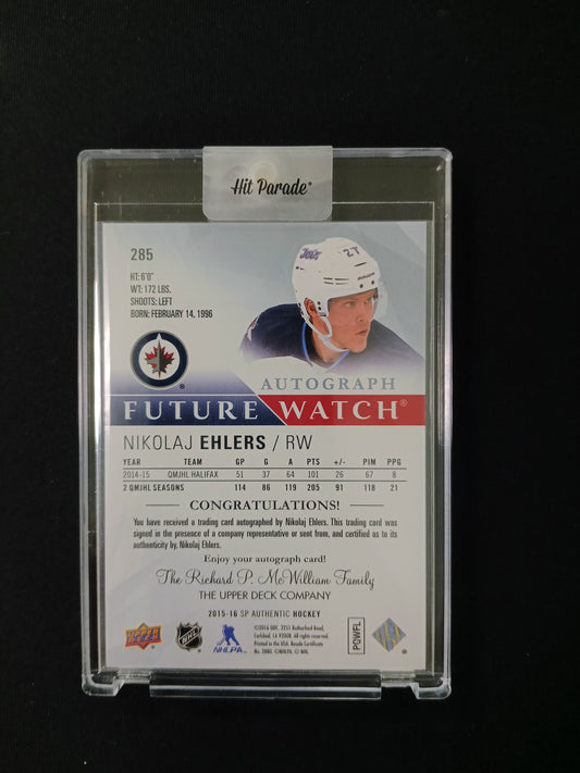 Nikolaj Ehlers #285 2015-16 Future Watch Auto