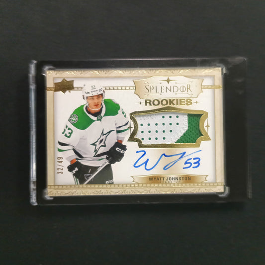 Wyatt Johnston #SP-WJ Splendor Rookies