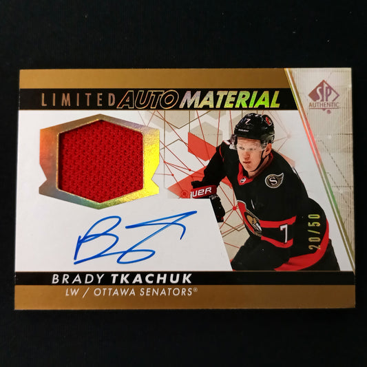 Brady Tkachuk #33 Limited Auto Material
