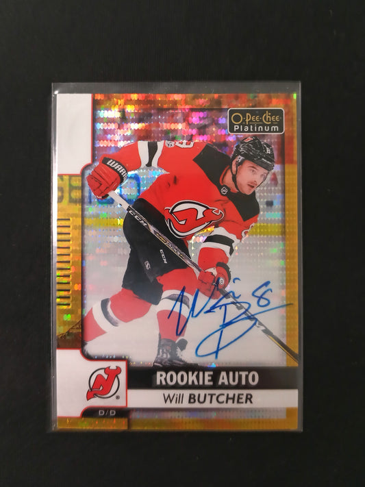 Will Butcher #R-WB Rookie Auto Seismic Gold