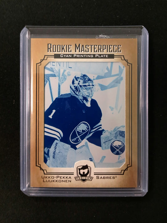 Ukko-Pekka Luukkonen #GU-172 Rookie Masterpiece Cyan Printing Plate - 1/1