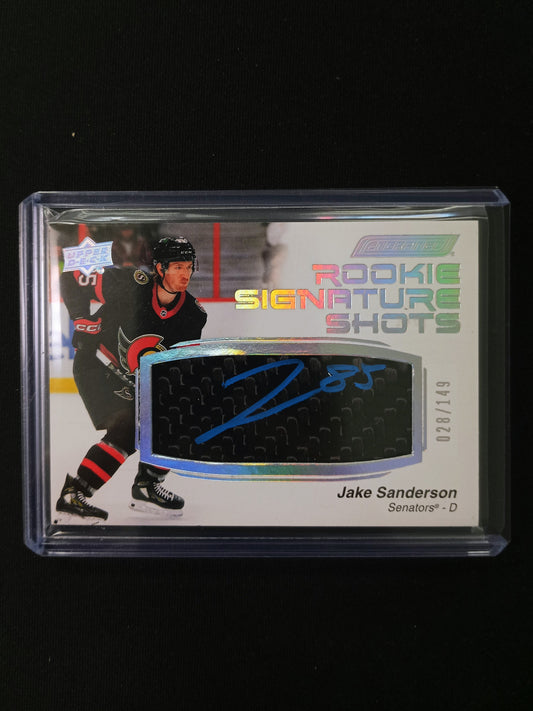 Jake Sanderson #RSS-SA Rookie Signature Shots