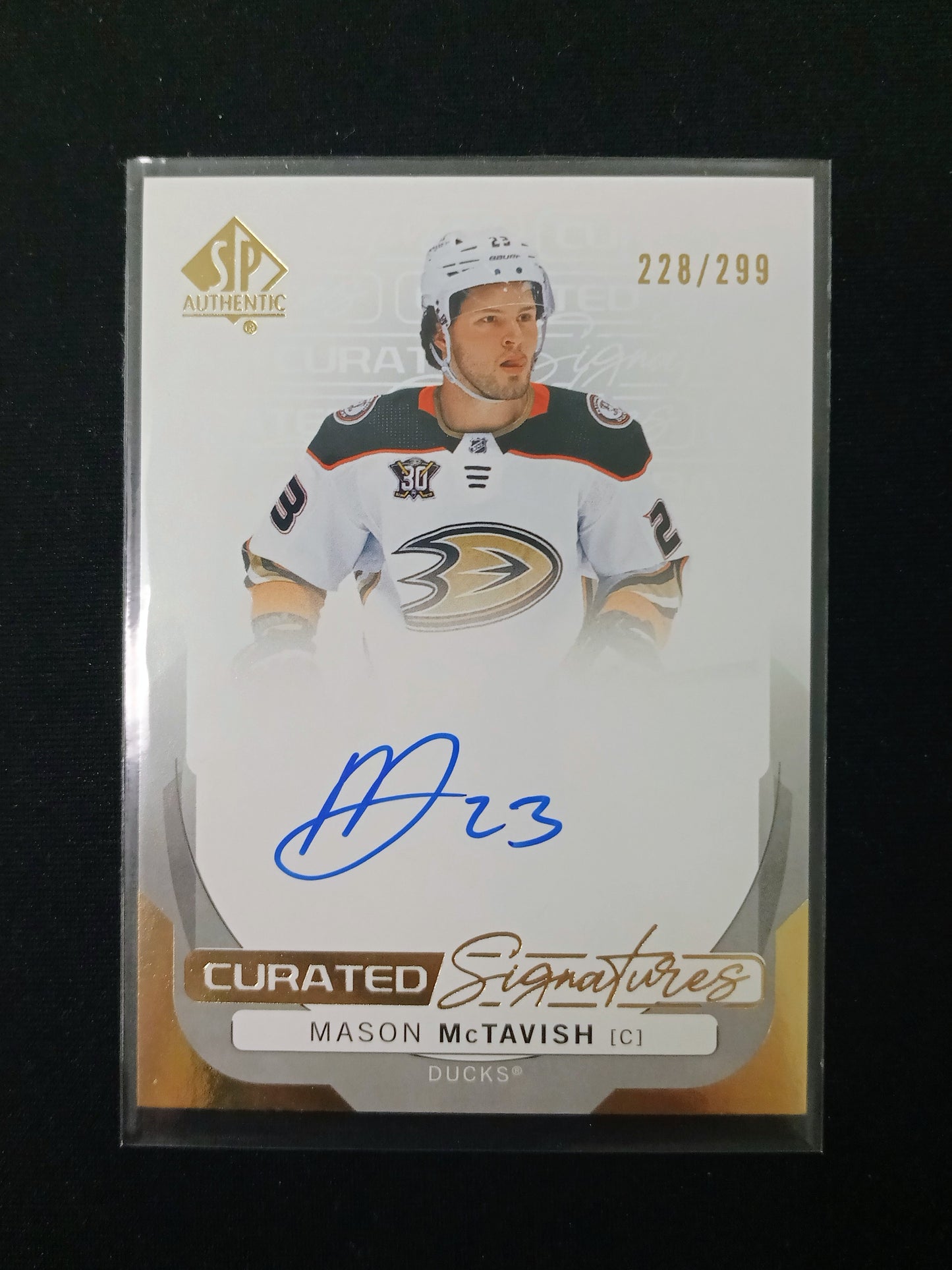 Mason McTavish - Anaheim Ducks #SPC-MM Curated Signatures