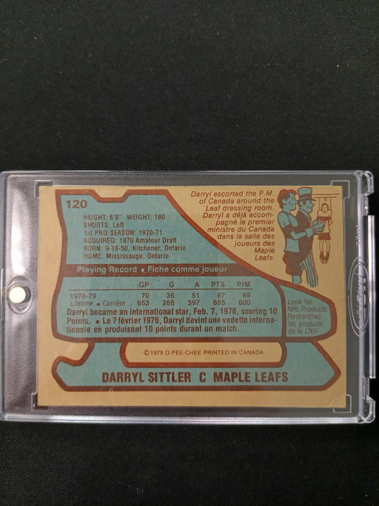 Darryl Sittler #120 Autographed Card