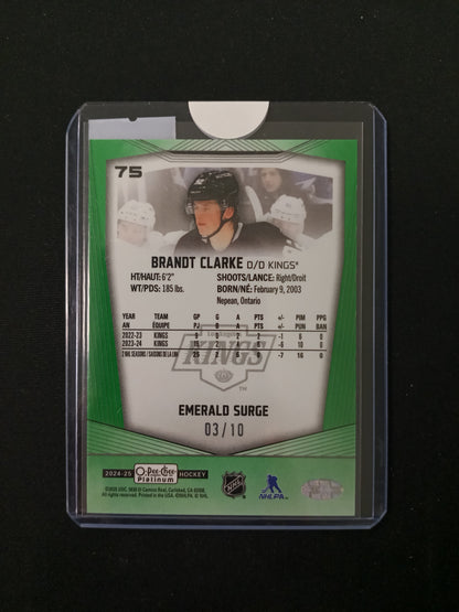 Brandt Clarke #75 Emerald Surge
