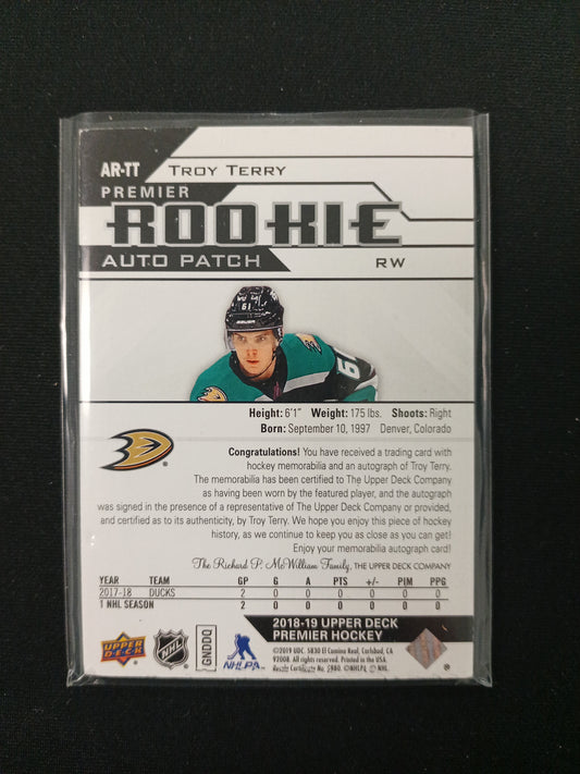 Troy Terry #AR-TT Premier Rookie Auto Patch