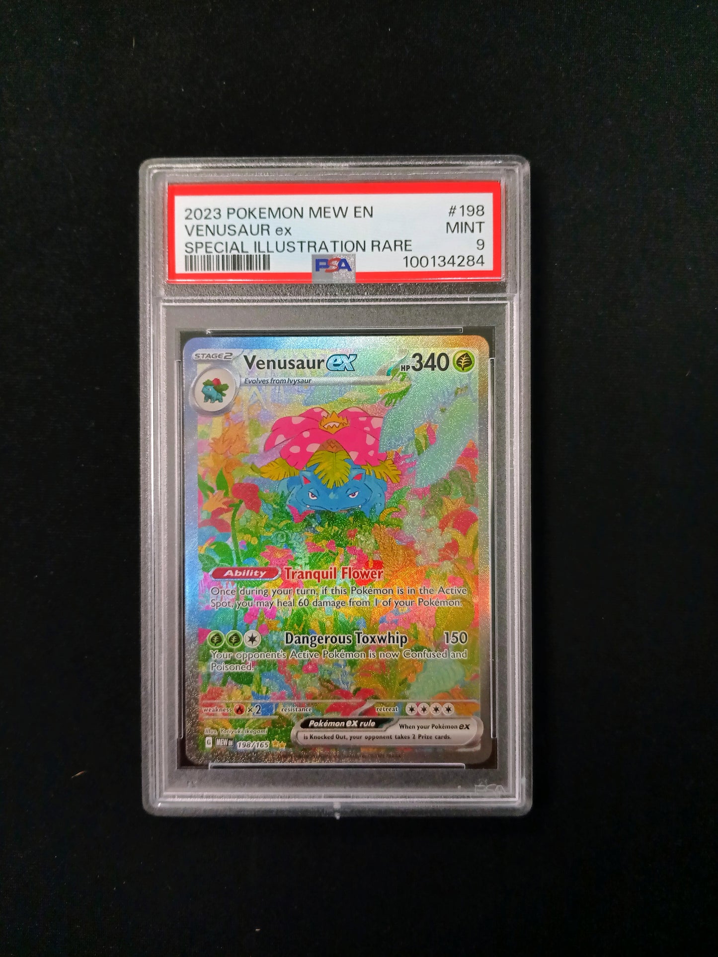 [PSA 9] Venusaur ex #198 Pokemon Scarlet & Violet 151