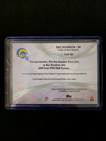 Eric Dickerson #FSSP-ED Five Star Football Auto Patch