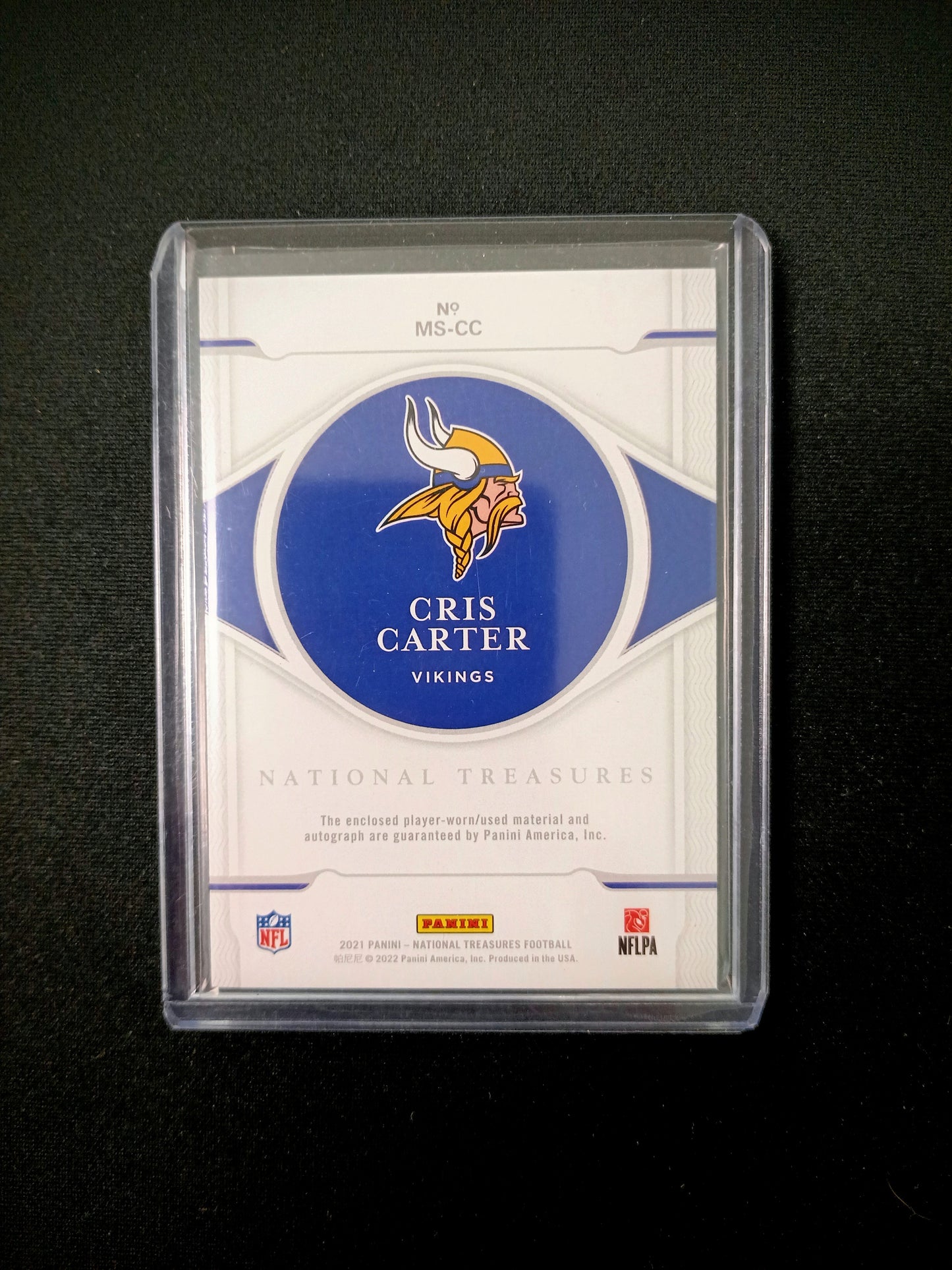 37/99 | Cris Carter #MS-CC National Treasures