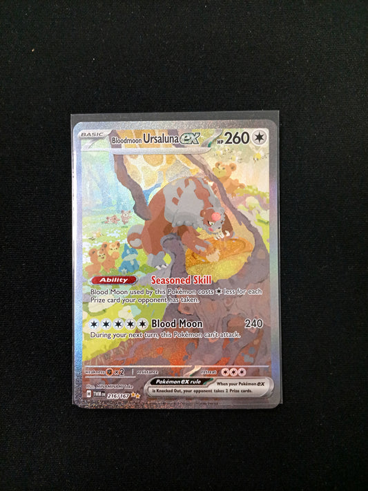 Bloodmoon Ursaluna ex #216 Pokemon Twilight Masquerade