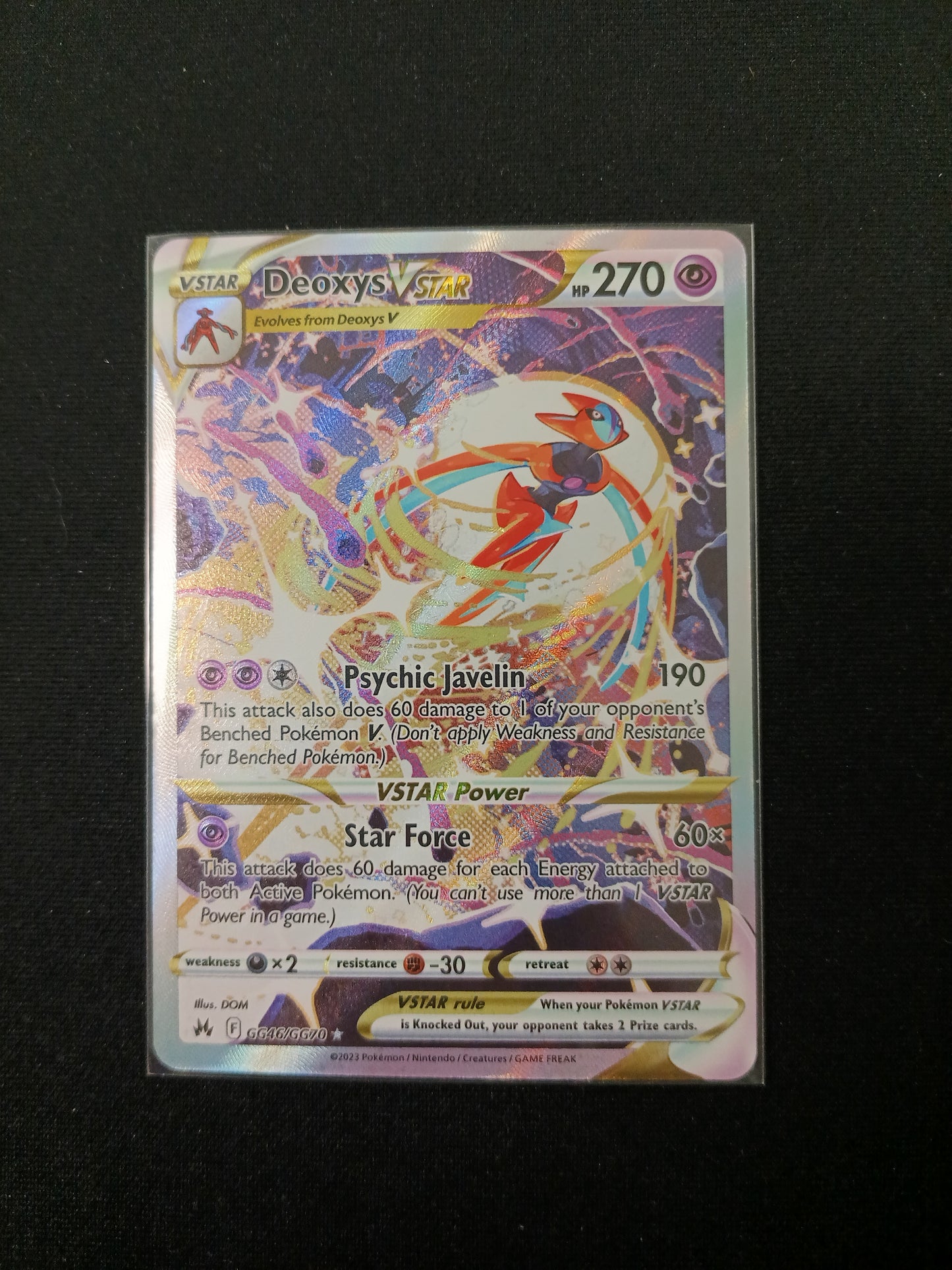 Deoxys VSTAR #GG46 Pokemon Crown Zenith