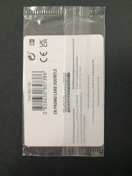 [Sealed] Squirtle #7 Pokemon Center Stamp