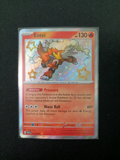 Entei #112 Pokemon Paldean Fates
