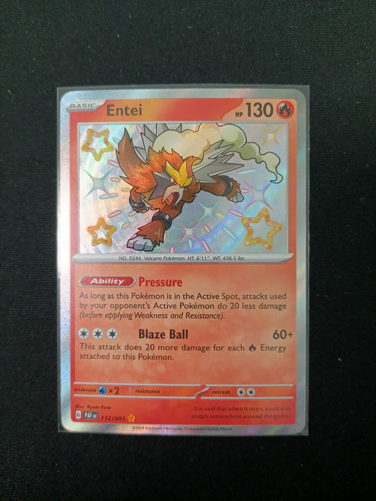 Entei #112 Pokemon Paldean Fates