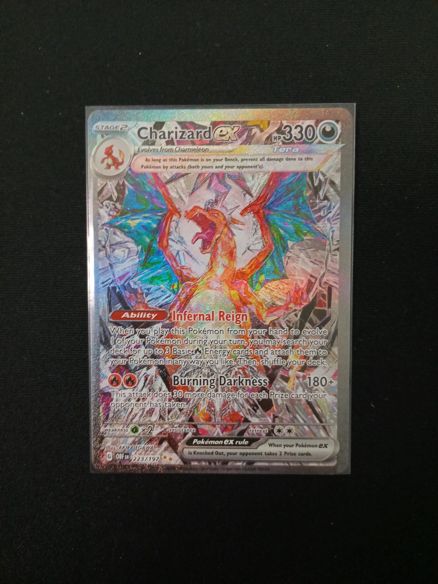 Charizard ex #223 Pokemon Obsidian Flames