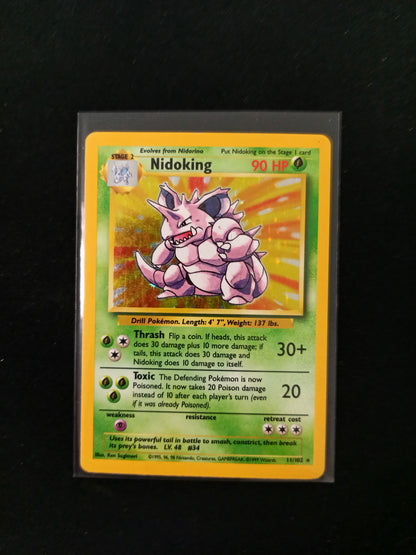 Nidoking #11 Pokemon Base Set