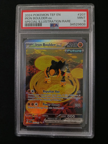 [PSA 9] Iron Boulder ex #207 Pokemon Temporal Forces